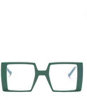 VAVA Eyewear オーバーサイズ スクエア眼鏡フレーム - グリーン
