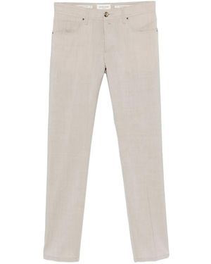 Jacob Cohen Button-Fastening Trousers - White
