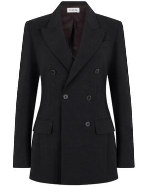 P.A.R.O.S.H. Blazer Met Dubbele Rij Knopen - Zwart