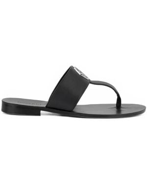 Philipp Plein Sandales En Cuir - Black