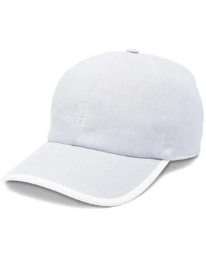 Eleventy Logo-Embroidered Baseball Cap - White