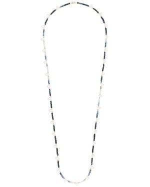 JIA JIA 14Kt Arizona Sapphire And Pearl Beaded Necklace - White
