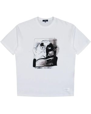 Comme des Garçons Print-Detail T-Shirt - White