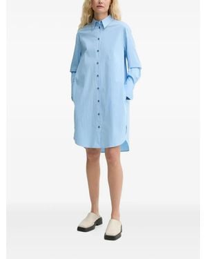 Marc O' Polo Mini-Hemdkleid mit Knöpfen - Blau