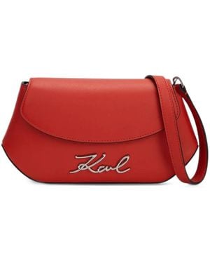 KARL LAGERFELD K/Signature Umhängetasche - Rot