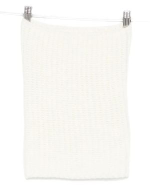Ma'ry'ya Ribbed-knit Scarf - ホワイト