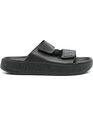 Veja Embossed-Logo Slides - Black