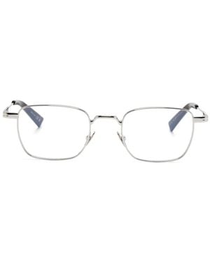 Saint Laurent Brille Mit Eckigem Gestell - Natur