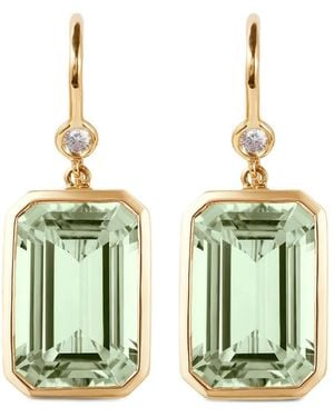 Goshwara Gossip Emerald-Cut Earrings - Green