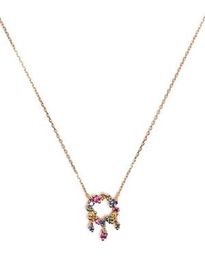 Suzanne Kalan 18Kt Rose Princess Mini Sapphire Cascade Necklace - Metallic