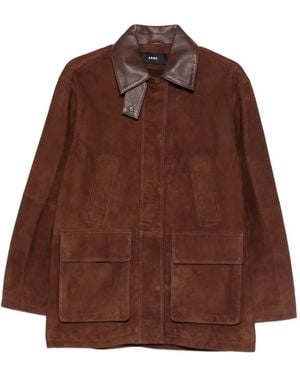 Arma Elsa Front-Pocket Leather Jacket - Brown