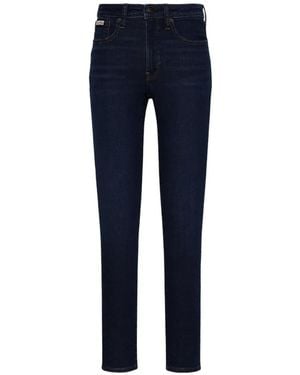 Calvin Klein Logo-Patch Skinny Jeans - Blue