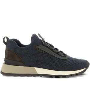 Brunello Cucinelli スエード スニーカー - ブラック