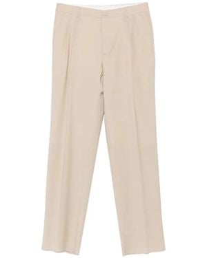 Manuel Ritz Pleated-Front Tailored Trousers - White