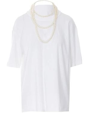 ELEH Pearl-Necklace T-Shirt - White