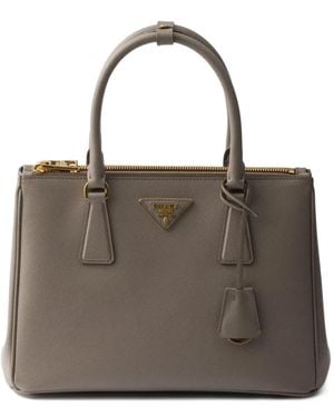 Prada Medium Galleria Tote Bag - Brown
