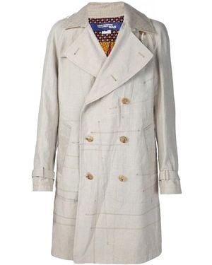 Junya Watanabe Exposed Seam Trench Coat - Grey