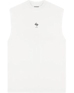 Represent Graphic-Print Tank Top - White