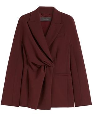 Max Mara Crepe Blazer - Purple