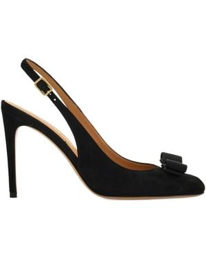 Ferragamo Slingback-Pumps Mit Vara-Schleife 90Mm - Schwarz