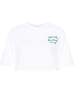 Philosophy Di Lorenzo Serafini Logo-Print Cotton T-Shirt - White