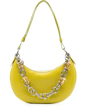 Off-White c/o Virgil Abloh Hemisphere Leather Shoulder Bag - Yellow