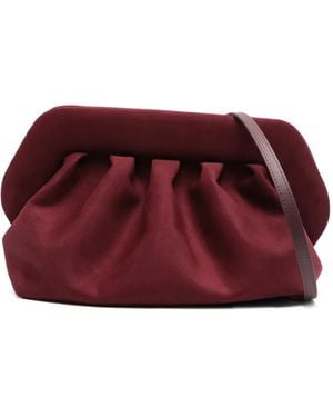 THEMOIRÈ Bios Pleated Clutch Bag - Purple