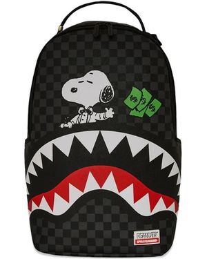 Sprayground Snoopy Top Shark Money Dlxsv Backpack - Black