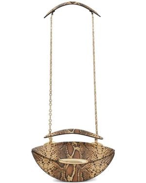 Zimmermann Snakeskin Top Handle Bag - White