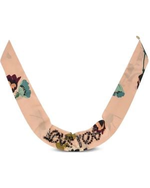 Red(V) Collar de cuentas y motivo floral - Neutro