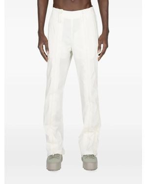 Post Archive Faction PAF Pantaloni Con Zip - Bianco