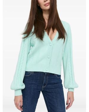 Notes Du Nord Cardigan Con Maniche A Palloncino - Verde