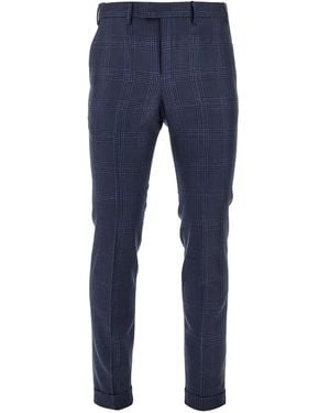 PT Torino Pantaloni A Quadri - Blu