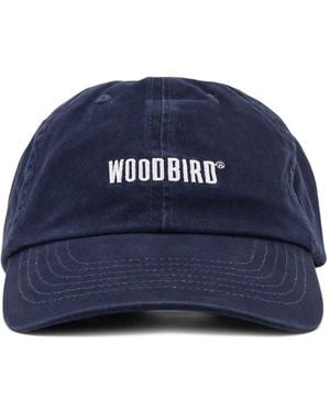 Woodbird Casquette Core En Coton À Logo Brodé - Blue