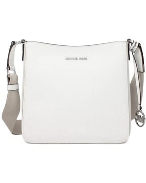 Michael Kors Leather Cross Body Bag - White