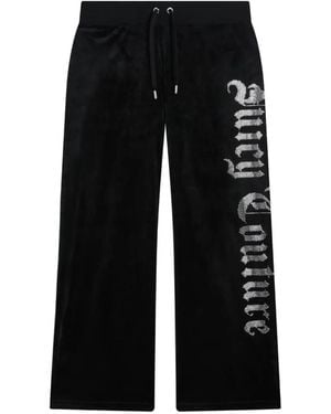 Juicy Couture Pantalones De Chándal Old Gothic Con Logo De Strass - Negro
