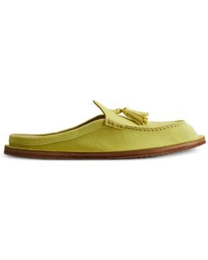 Tod's Tassel-Detail Mules - Green