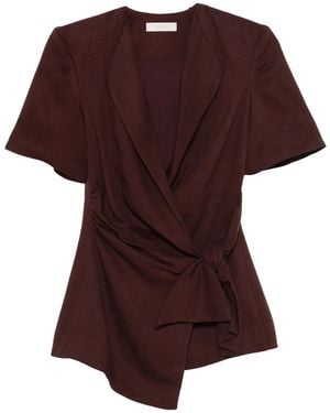 Faithfull the Brand Veste Ida À Détail Noué - Brown