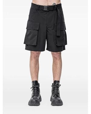 The Viridi-anne Water-Repellent Cargo Shorts - Black