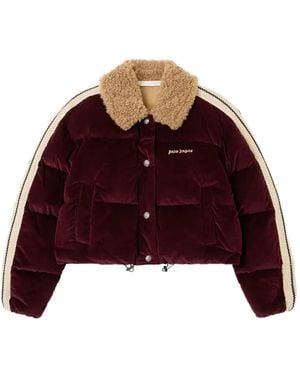 Palm Angels Classic Logo Cord Collared Jacket