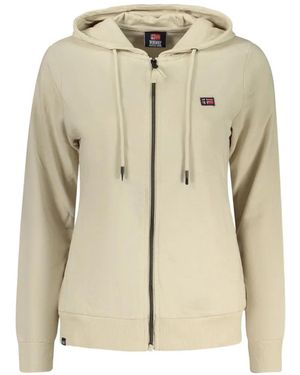 Norway 1963 Hoodie Zippé À Lien De Resserrage - Natural