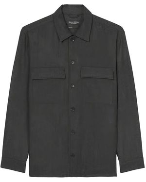 Marc O' Polo Button-Up Overshirt - Grey