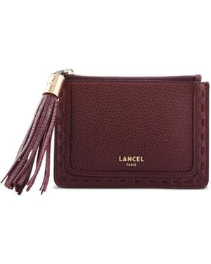 Lancel Premier Flirt Tassel Zip Wallet - Purple