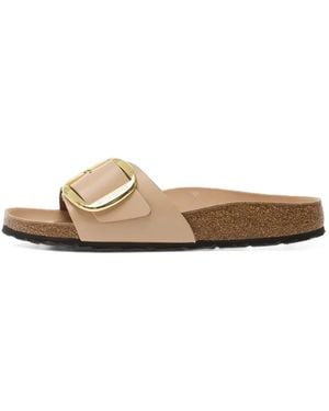 Birkenstock Madrid Big Buckle Slides - White