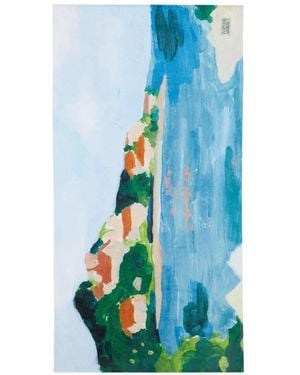 Vilebrequin X Highsnobiety Cotton 360 Landscape Beach Towel - Blue