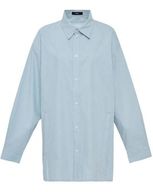 BONBOM Camicia Con Spacco - Blu
