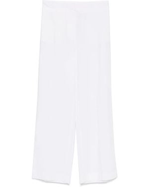 ..,merci Straight-Leg Trousers - White