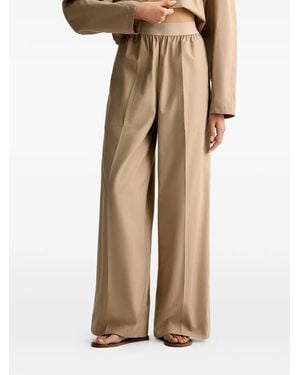 12 STOREEZ Elasticated-Waist Pants - Natural