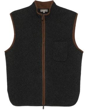 N.Peal Cashmere Shaftesbury Gilet - Black