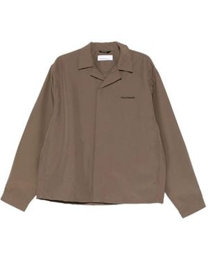 Oamc Peacemaker Embroidery-Logo Shirt Jacket - Brown